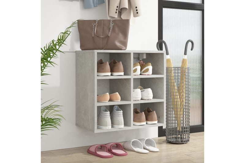 beBasic Skoskap betonggrå 52,5x30x50 cm - GrÃ¥ - Oppbevaring - Skooppbevaring - Skoskap