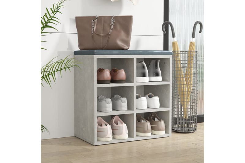 beBasic Skoskap betonggrå 52,5x30x50 cm - GrÃ¥ - Oppbevaring - Skooppbevaring - Skoskap