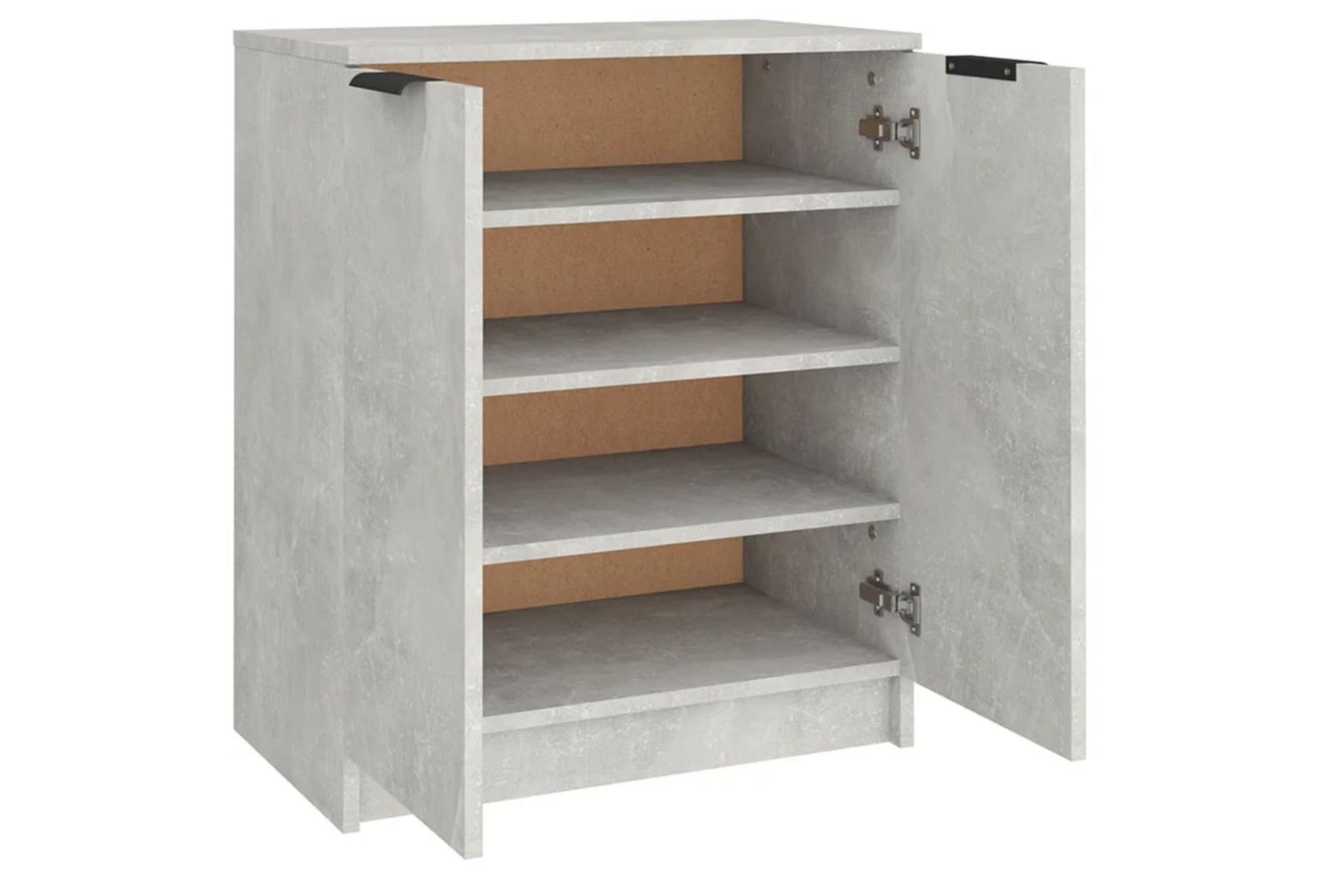 beBasic Skoskap betonggrå 59x35x70 cm konstruert tre - GrÃ¥ - Oppbevaring - Skooppbevaring - Skoskap