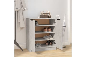 beBasic Skoskap betonggrå 59x35x70 cm konstruert tre - GrÃ¥ - Oppbevaring - Skooppbevaring - Skoskap