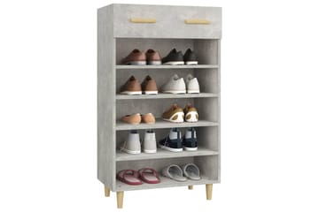 beBasic Skoskap betonggrå 60x35x105 cm konstruert tre - GrÃ¥ - Oppbevaring - Skooppbevaring - Skoskap