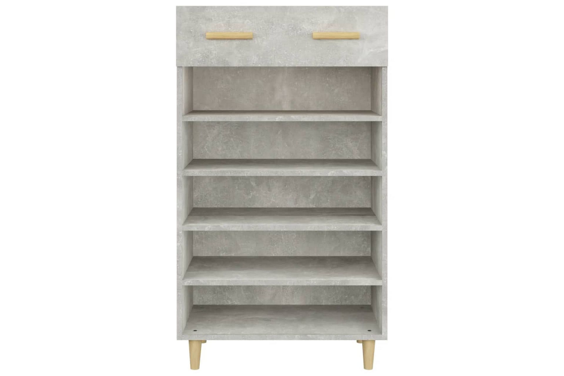 beBasic Skoskap betonggrå 60x35x105 cm konstruert tre - GrÃ¥ - Oppbevaring - Skooppbevaring - Skoskap