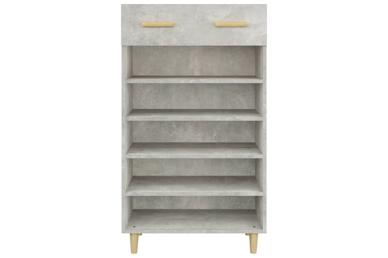 beBasic Skoskap betonggrå 60x35x105 cm konstruert tre - GrÃ¥ - Oppbevaring - Skooppbevaring - Skoskap