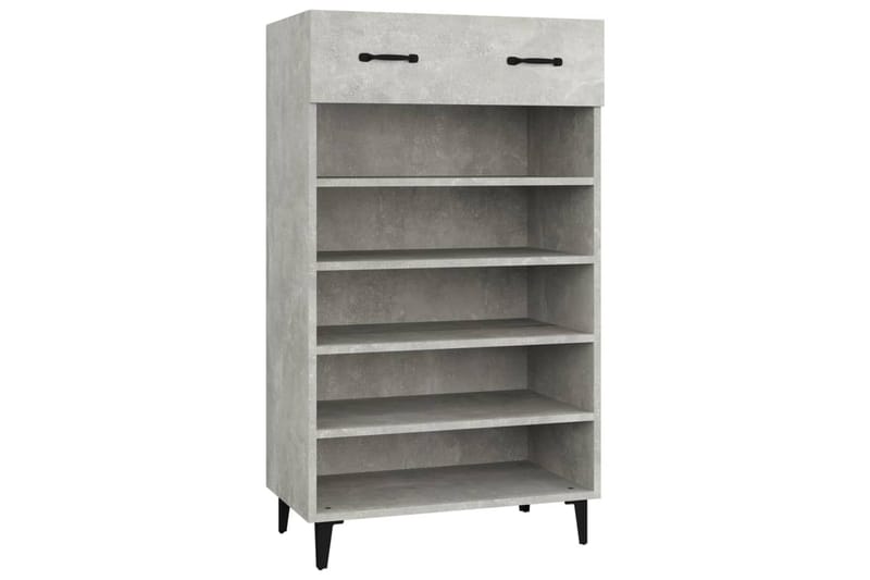 beBasic Skoskap betonggrå 60x35x105 cm konstruert tre - GrÃ¥ - Oppbevaring - Skooppbevaring - Skoskap