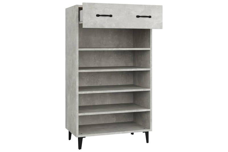 beBasic Skoskap betonggrå 60x35x105 cm konstruert tre - GrÃ¥ - Oppbevaring - Skooppbevaring - Skoskap