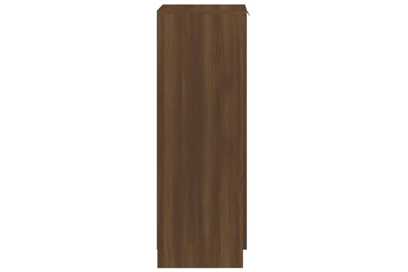 beBasic Skoskap brun eik 30x35x100 cm konstruert tre - Brun - Oppbevaring - Skooppbevaring
