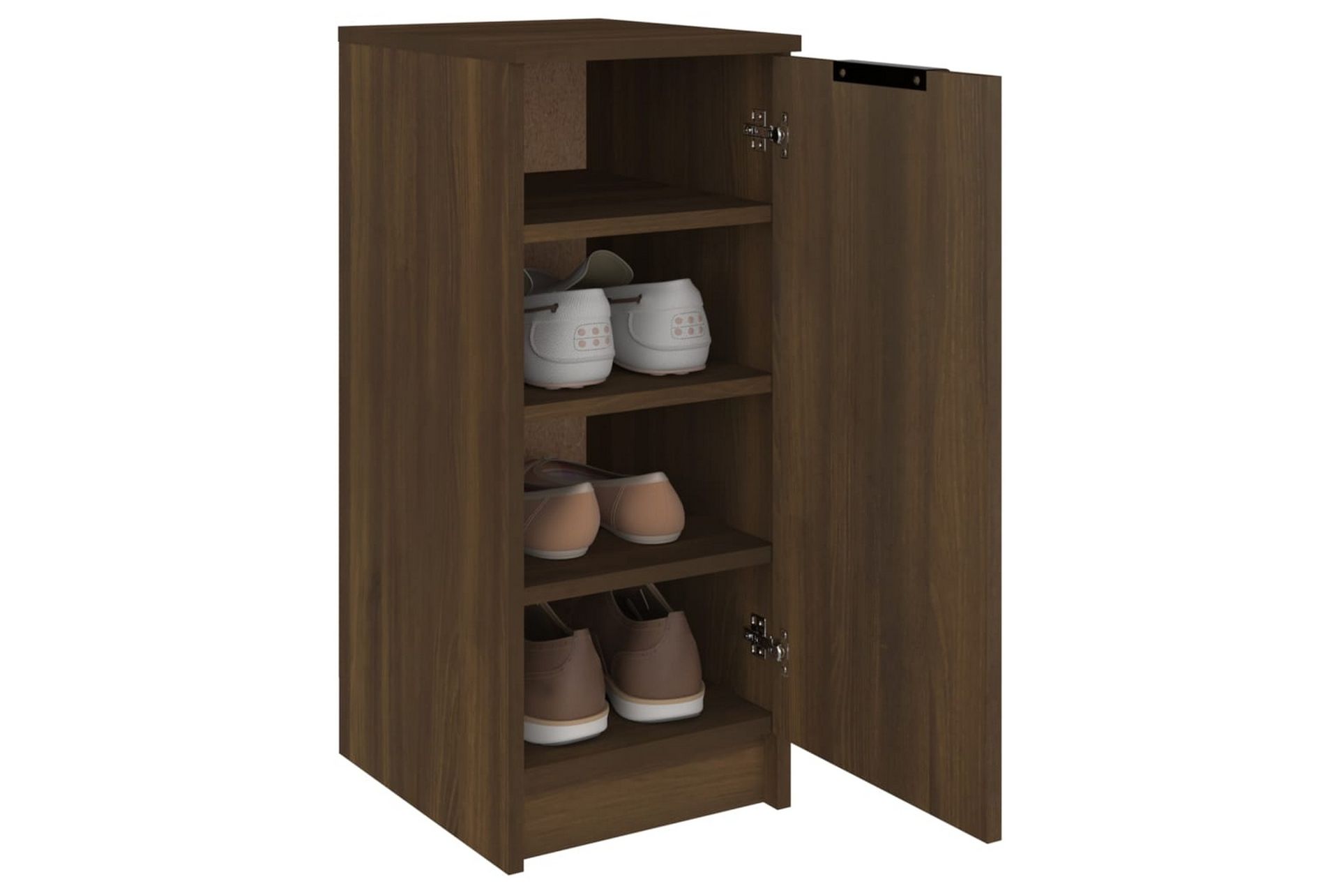 beBasic Skoskap brun eik 30x35x70 cm konstruert tre - Brun - Oppbevaring - Skooppbevaring