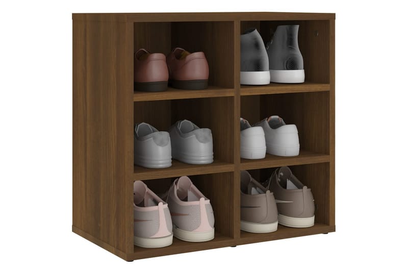 beBasic Skoskap brun eik 52,5x30x50 cm - Brun - Oppbevaring - Skooppbevaring - Skoskap