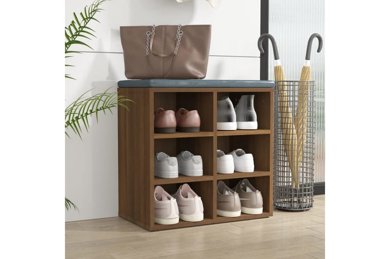 beBasic Skoskap brun eik 52,5x30x50 cm - Brun - Oppbevaring - Skooppbevaring - Skoskap