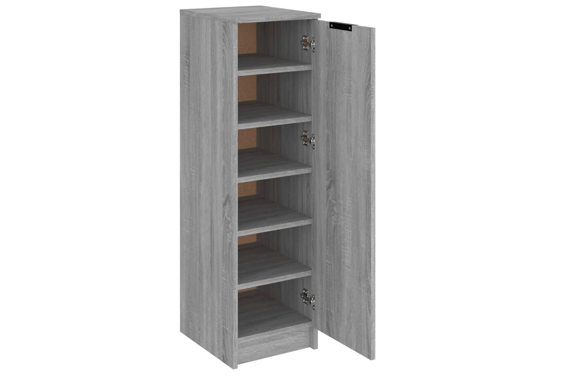 beBasic Skoskap grå sonoma 30x35x100 cm konstruert tre - GrÃ¥ - Oppbevaring - Skooppbevaring