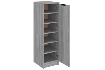 beBasic Skoskap grå sonoma 30x35x100 cm konstruert tre - GrÃ¥ - Oppbevaring - Skooppbevaring