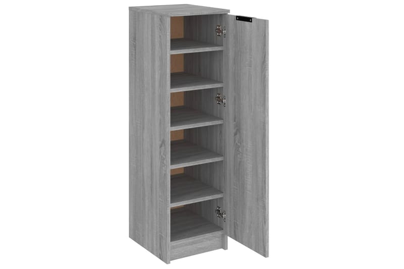 beBasic Skoskap grå sonoma 30x35x100 cm konstruert tre - GrÃ¥ - Oppbevaring - Skooppbevaring