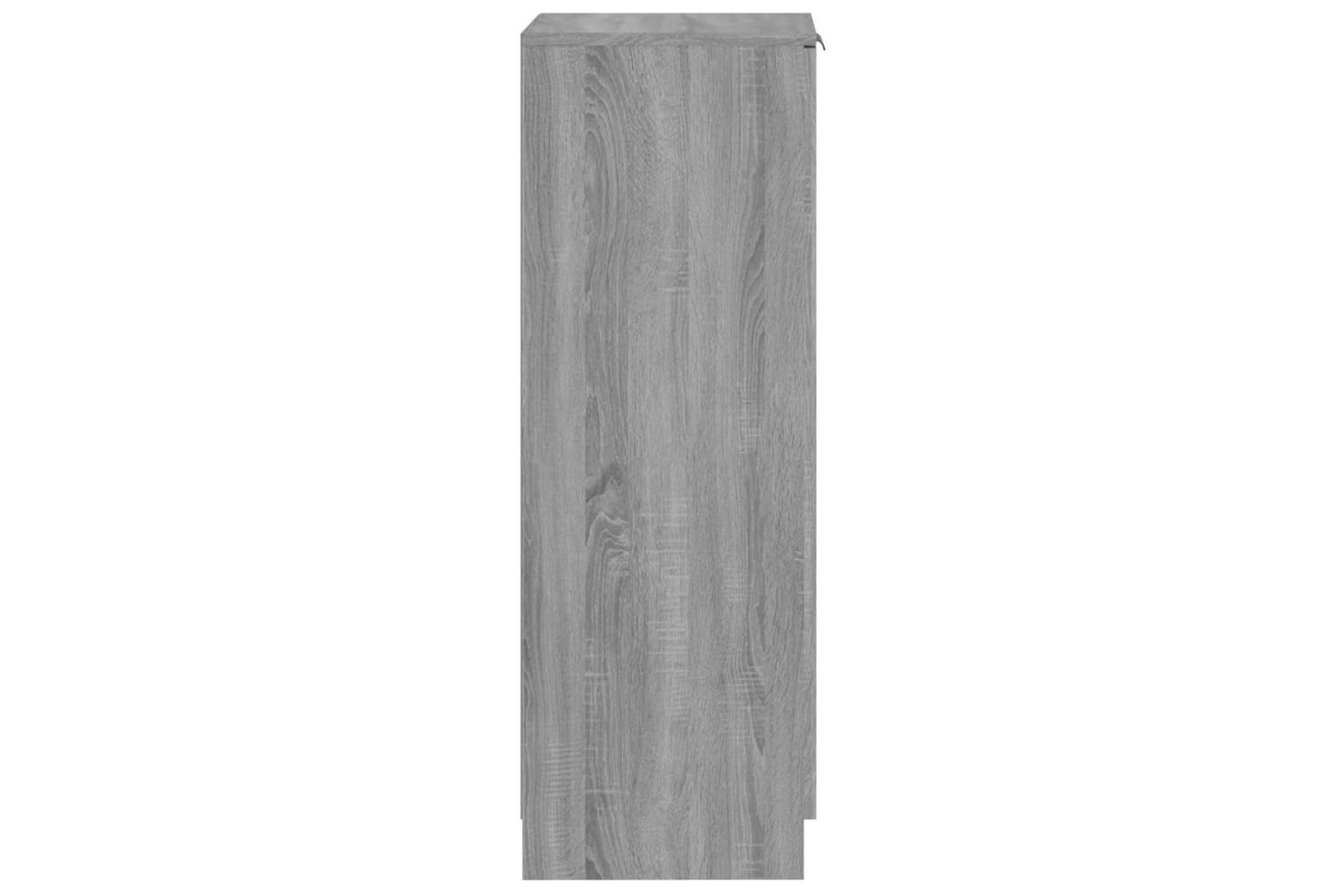 beBasic Skoskap grå sonoma 30x35x100 cm konstruert tre - GrÃ¥ - Oppbevaring - Skooppbevaring