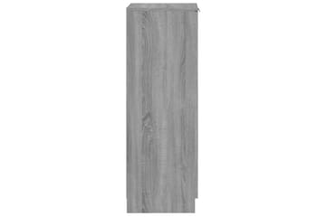 beBasic Skoskap grå sonoma 30x35x100 cm konstruert tre - GrÃ¥ - Oppbevaring - Skooppbevaring