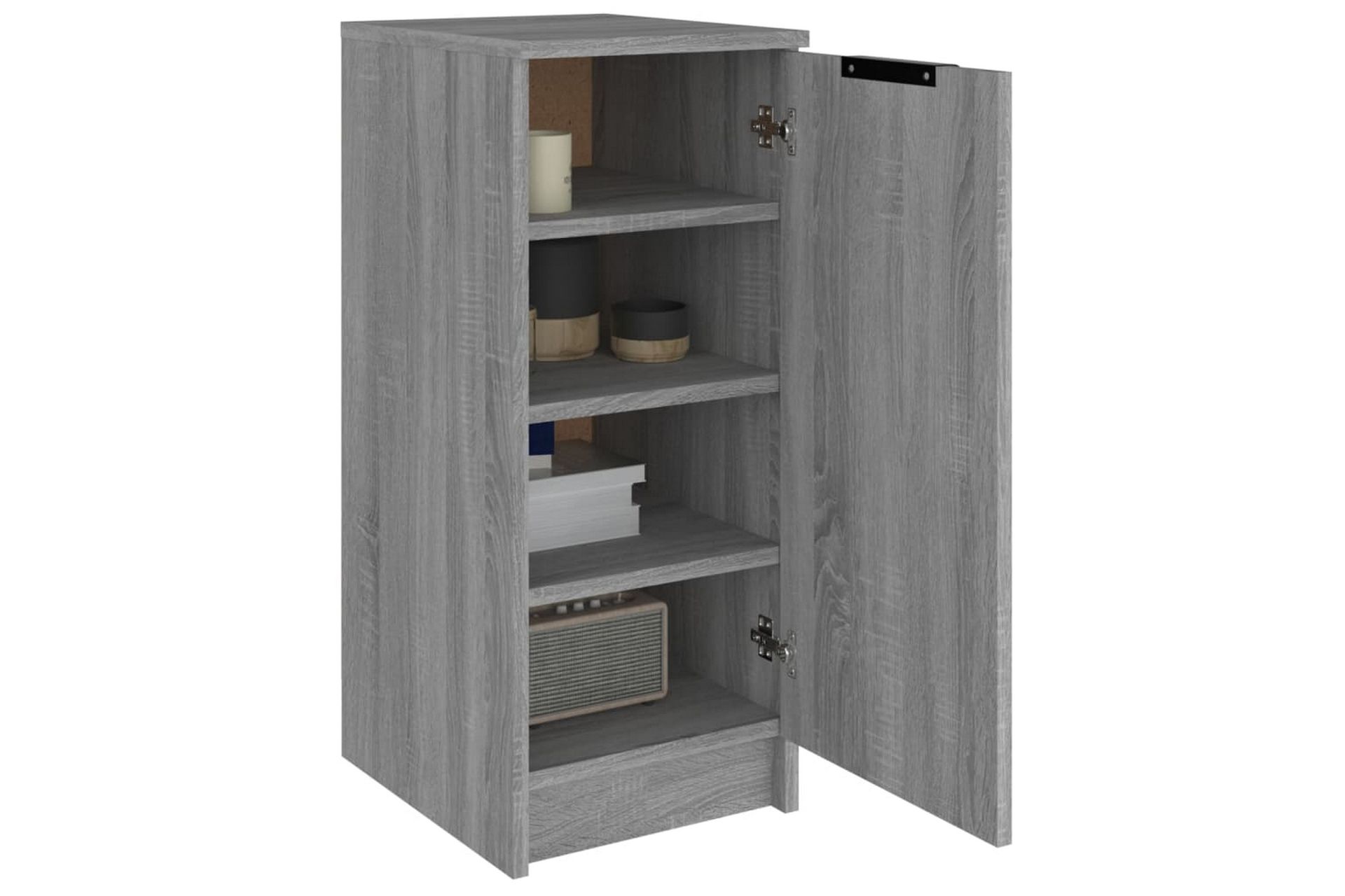 beBasic Skoskap grå sonoma 30x35x70 cm konstruert tre - GrÃ¥ - Oppbevaring - Skooppbevaring - Skoskap
