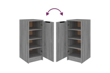 beBasic Skoskap grå sonoma 30x35x70 cm konstruert tre - GrÃ¥ - Oppbevaring - Skooppbevaring - Skoskap