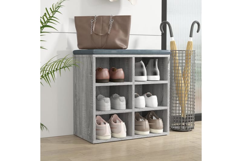 beBasic Skoskap grå sonoma 52,5x30x50 cm - GrÃ¥ - Oppbevaring - Skooppbevaring - Skoskap