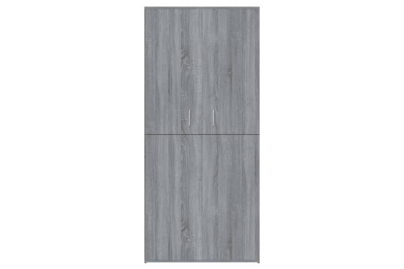 beBasic Skoskap grå sonoma 80x39x178 cm konstruert tre - GrÃ¥ - Oppbevaring - Skooppbevaring