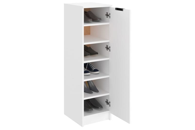beBasic Skoskap hvit 30x35x100 cm konstruert tre - Hvit - Oppbevaring - Skooppbevaring - Skoskap