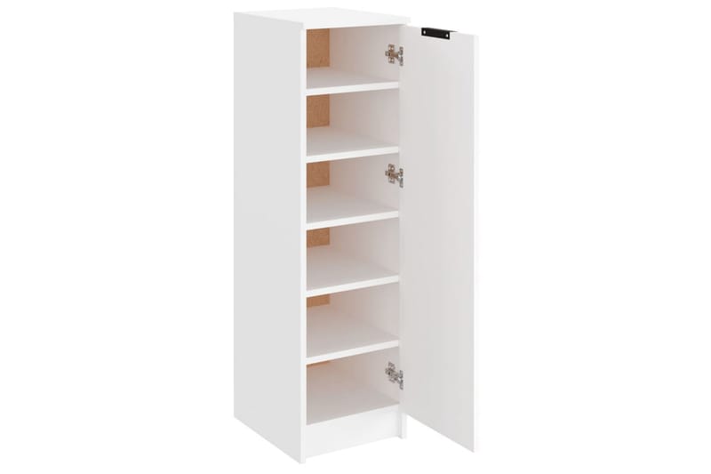 beBasic Skoskap hvit 30x35x100 cm konstruert tre - Hvit - Oppbevaring - Skooppbevaring - Skoskap