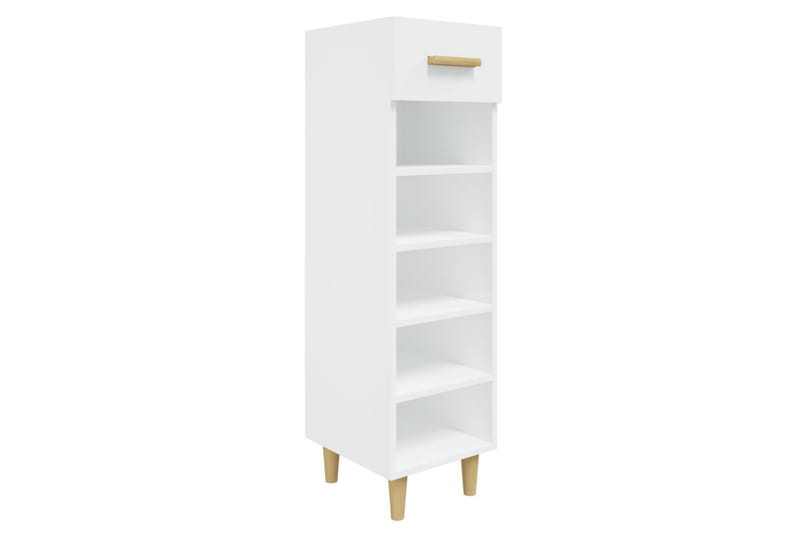 beBasic Skoskap hvit 30x35x105 cm konstruert tre - Hvit - Oppbevaring - Skooppbevaring - Skoskap