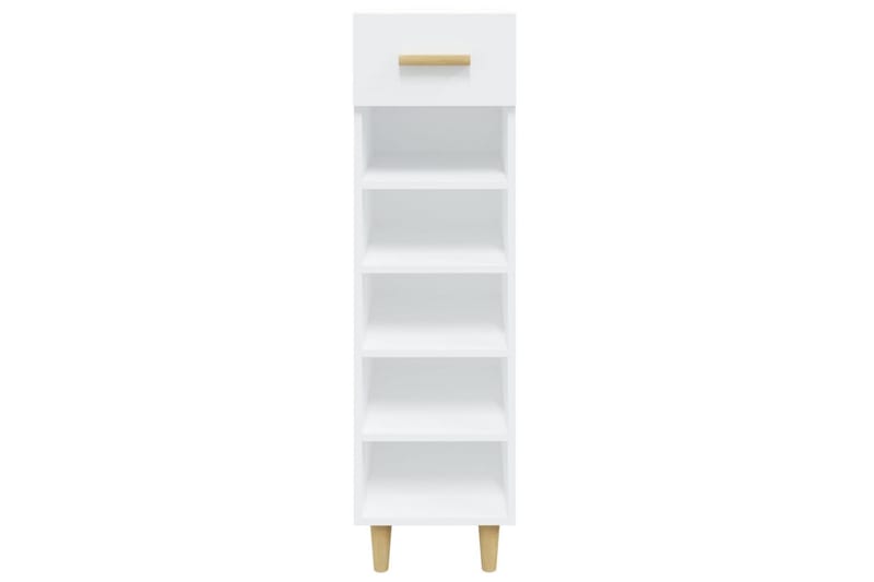 beBasic Skoskap hvit 30x35x105 cm konstruert tre - Hvit - Oppbevaring - Skooppbevaring - Skoskap