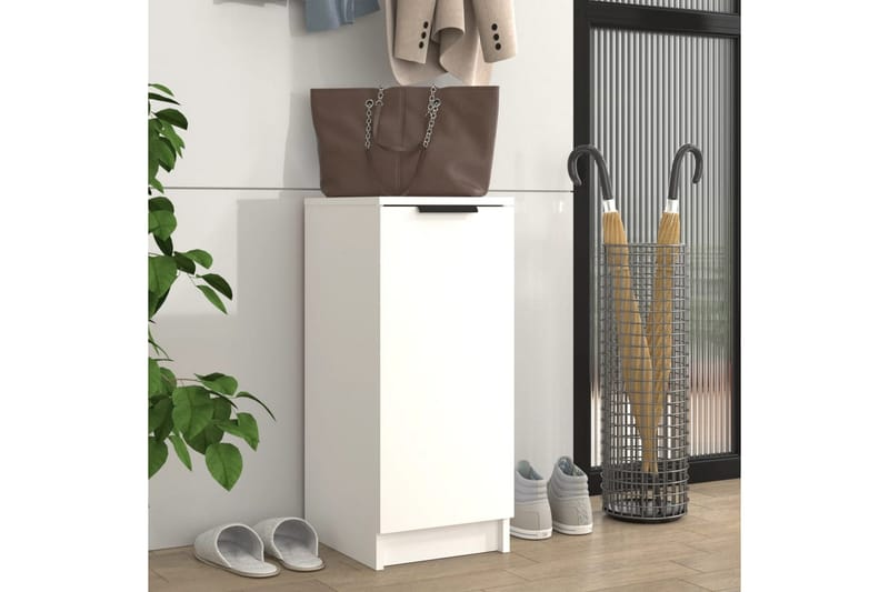 beBasic Skoskap hvit 30x35x70 cm konstruert tre - Hvit - Oppbevaring - Skooppbevaring - Skoskap