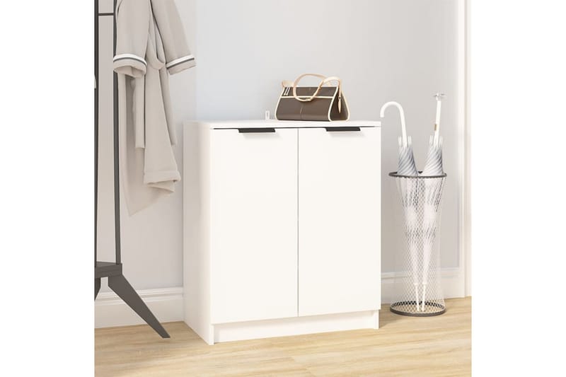 beBasic Skoskap hvit 59x35x70 cm konstruert tre - Hvit - Oppbevaring - Skooppbevaring - Skoskap