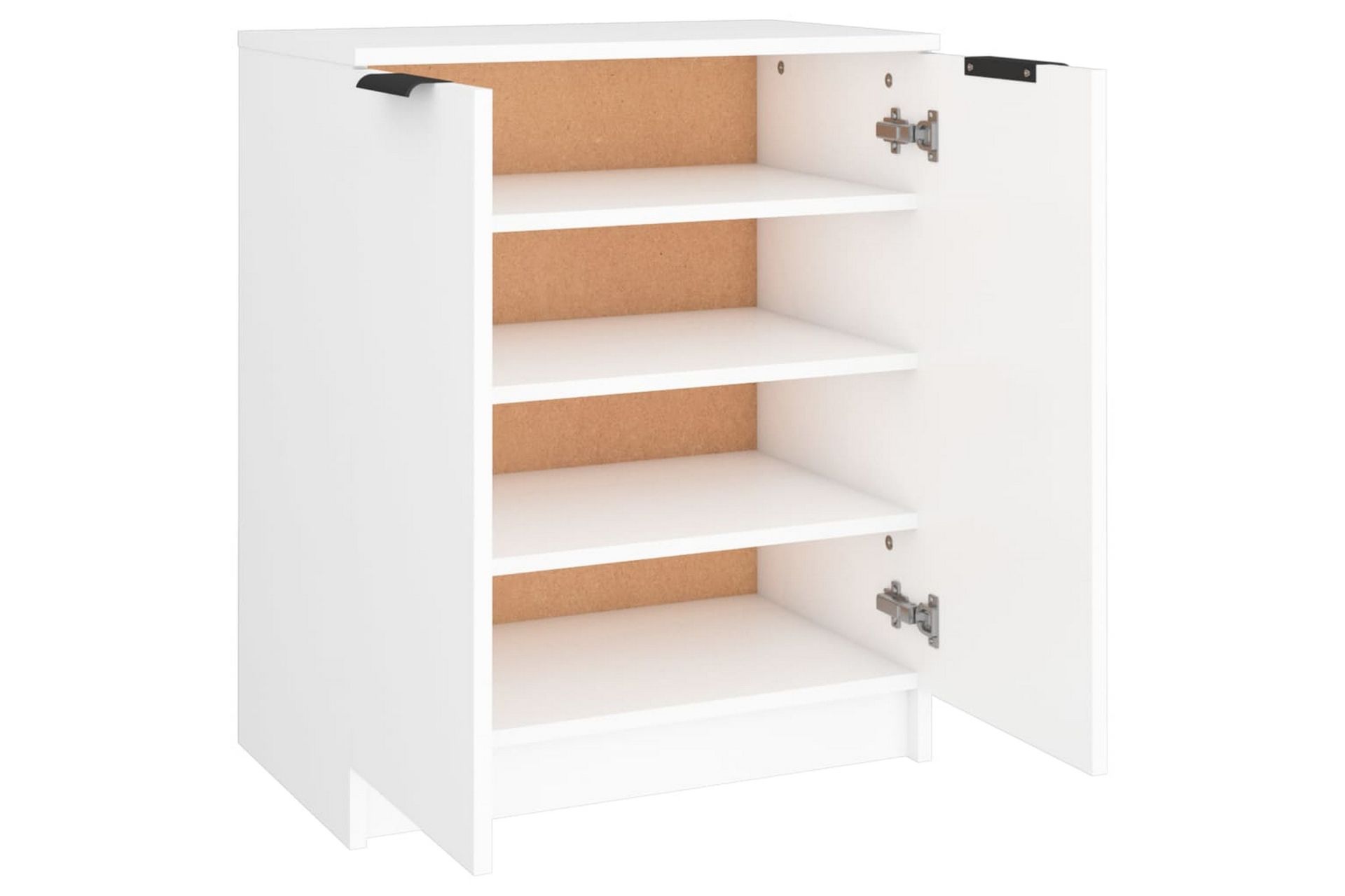 beBasic Skoskap hvit 59x35x70 cm konstruert tre - Hvit - Oppbevaring - Skooppbevaring - Skoskap