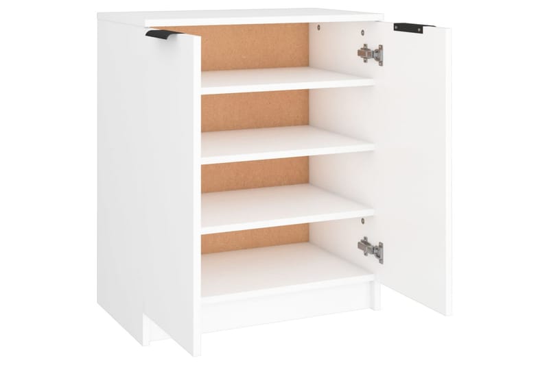 beBasic Skoskap hvit 59x35x70 cm konstruert tre - Hvit - Oppbevaring - Skooppbevaring - Skoskap