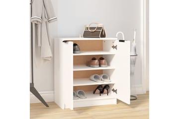 beBasic Skoskap hvit 59x35x70 cm konstruert tre - Hvit - Oppbevaring - Skooppbevaring - Skoskap