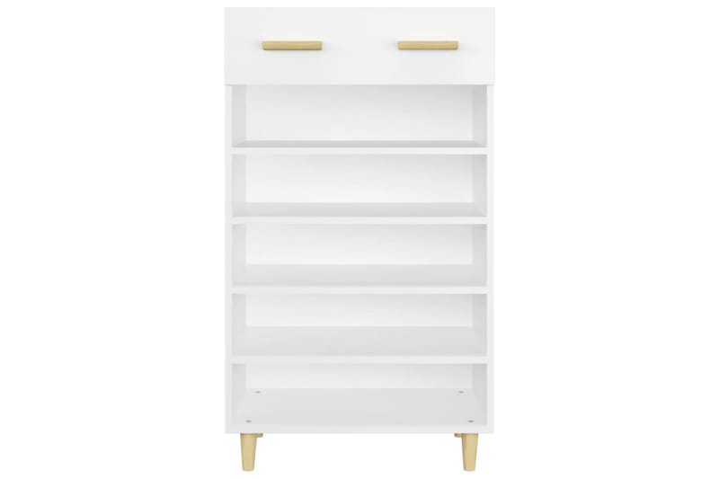 beBasic Skoskap hvit 60x35x105 cm konstruert tre - Hvit - Oppbevaring - Skooppbevaring - Skoskap