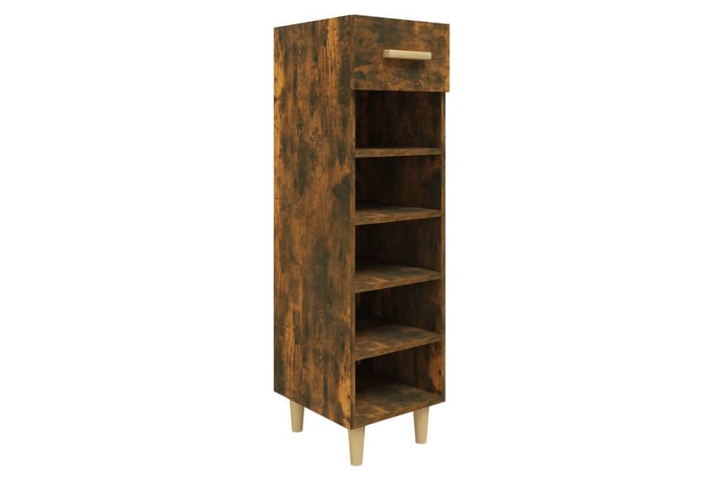 beBasic Skoskap røkt eik 30x35x105 cm konstruert tre - Brun - Oppbevaring - Skooppbevaring - Skoskap