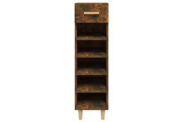 beBasic Skoskap røkt eik 30x35x105 cm konstruert tre - Brun - Oppbevaring - Skooppbevaring - Skoskap