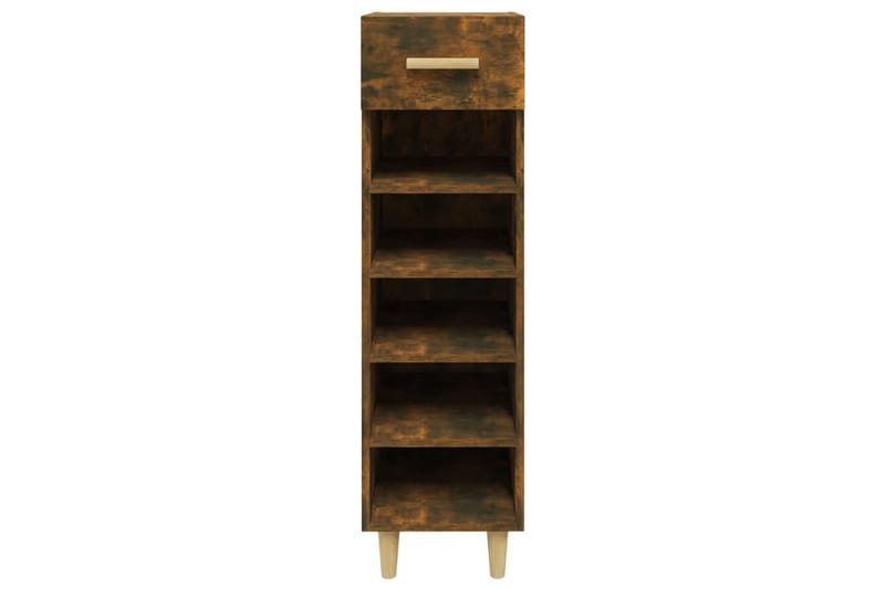 beBasic Skoskap røkt eik 30x35x105 cm konstruert tre - Brun - Oppbevaring - Skooppbevaring - Skoskap