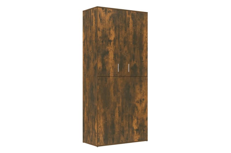 beBasic Skoskap røkt eik 80x39x178 cm konstruert tre - Brun - Oppbevaring - Skooppbevaring