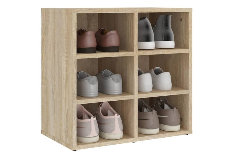 beBasic Skoskap sonoma eik 2 stk 52,5x30x50 cm - Brun - Oppbevaring - Skooppbevaring - Skoskap