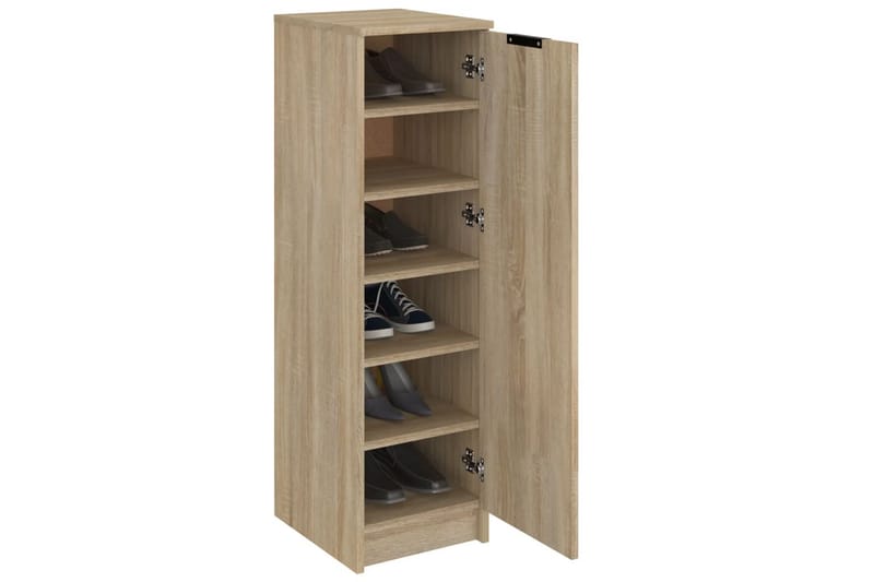 beBasic Skoskap sonoma eik 30x35x100 cm konstruert tre - Brun - Oppbevaring - Skooppbevaring - Skoskap