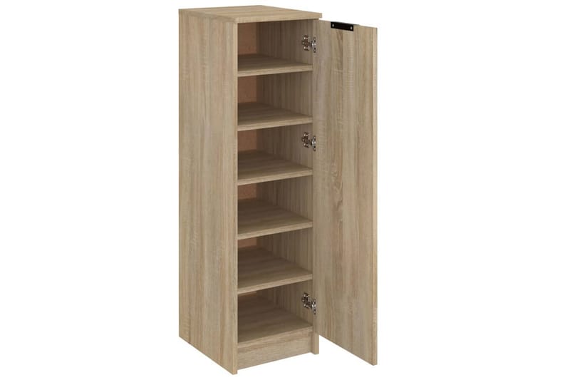 beBasic Skoskap sonoma eik 30x35x100 cm konstruert tre - Brun - Oppbevaring - Skooppbevaring - Skoskap