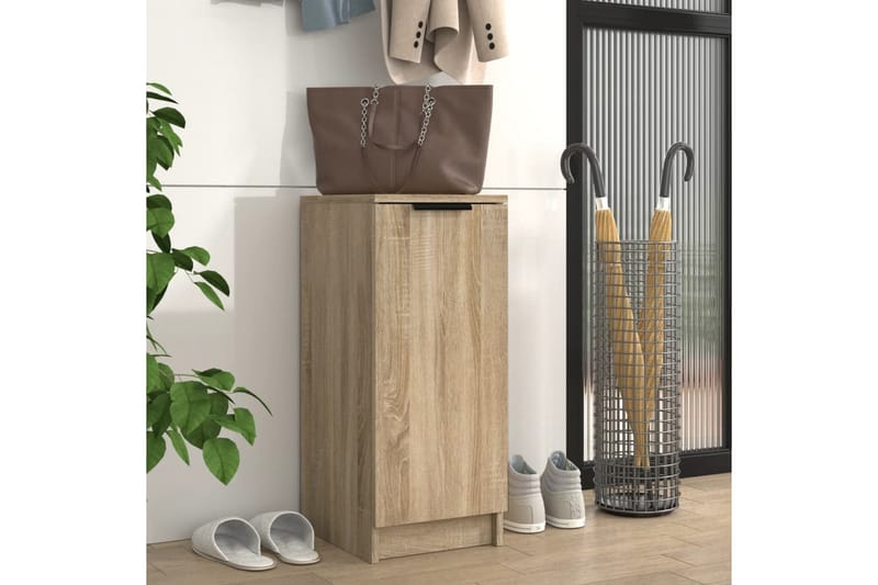 beBasic Skoskap sonoma eik 30x35x70 cm konstruert tre - Brun - Skoskap - Gangoppbevaring - Skooppbevaring