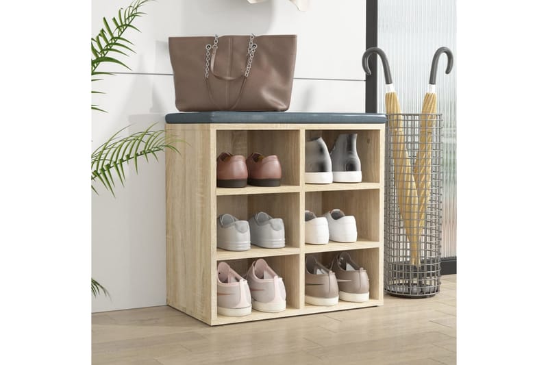 beBasic Skoskap sonoma eik 52,5x30x50 cm - Brun - Oppbevaring - Skooppbevaring - Skoskap