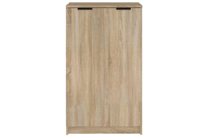 beBasic Skoskap sonoma eik 59x35x100 cm konstruert tre - Brun - Oppbevaring - Skooppbevaring - Skoskap