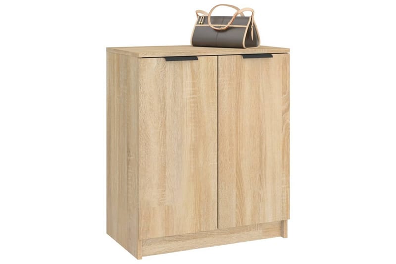beBasic Skoskap sonoma eik 59x35x70 cm konstruert tre - Brun - Oppbevaring - Skooppbevaring - Skoskap
