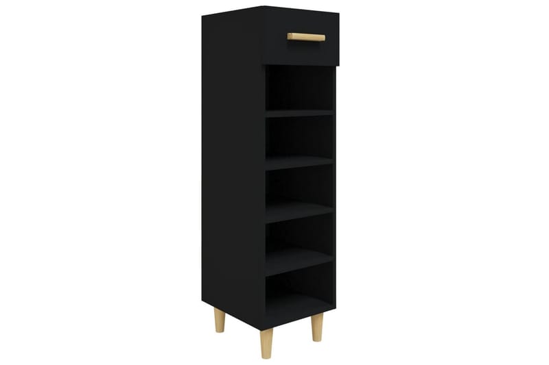 beBasic Skoskap svart 30x35x105 cm konstruert tre - Svart - Oppbevaring - Skooppbevaring - Skoskap