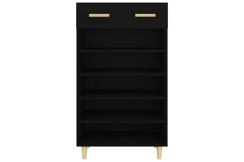beBasic Skoskap svart 60x35x105 cm konstruert tre - Svart - Oppbevaring - Skooppbevaring - Skoskap