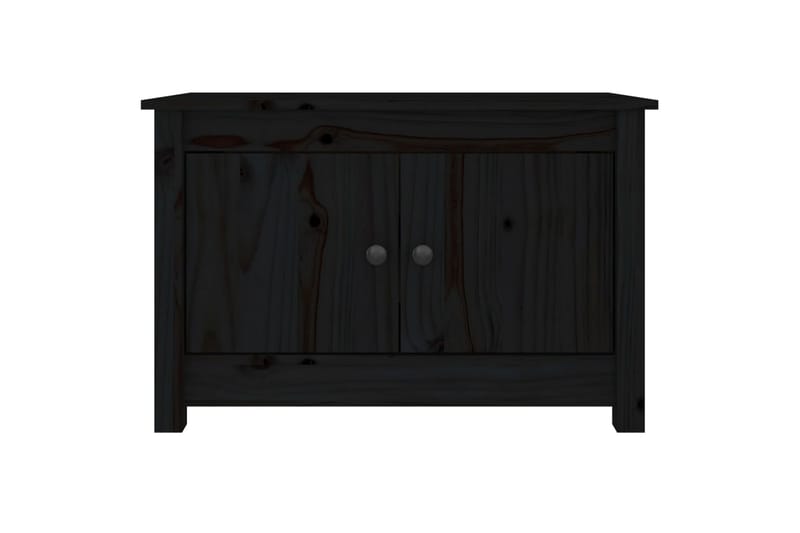 beBasic Skoskap svart 70x38x45,5 cm heltre furu - Svart - Oppbevaring - Skooppbevaring - Skoskap