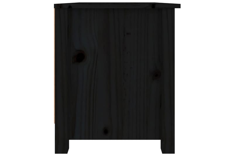 beBasic Skoskap svart 70x38x45,5 cm heltre furu - Svart - Oppbevaring - Skooppbevaring - Skoskap