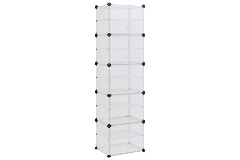 beBasic Skostativ gjennomsiktig 44x31,5x153,5 cm PP - Gjennomsiktig - Oppbevaring - Skooppbevaring