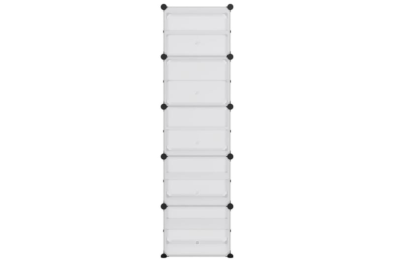 beBasic Skostativ gjennomsiktig 44x31,5x153,5 cm PP - Gjennomsiktig - Oppbevaring - Skooppbevaring