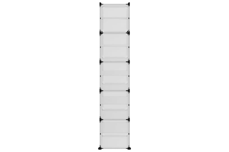 beBasic Skostativ gjennomsiktig 44x31,5x153,5 cm PP - Gjennomsiktig - Oppbevaring - Skooppbevaring